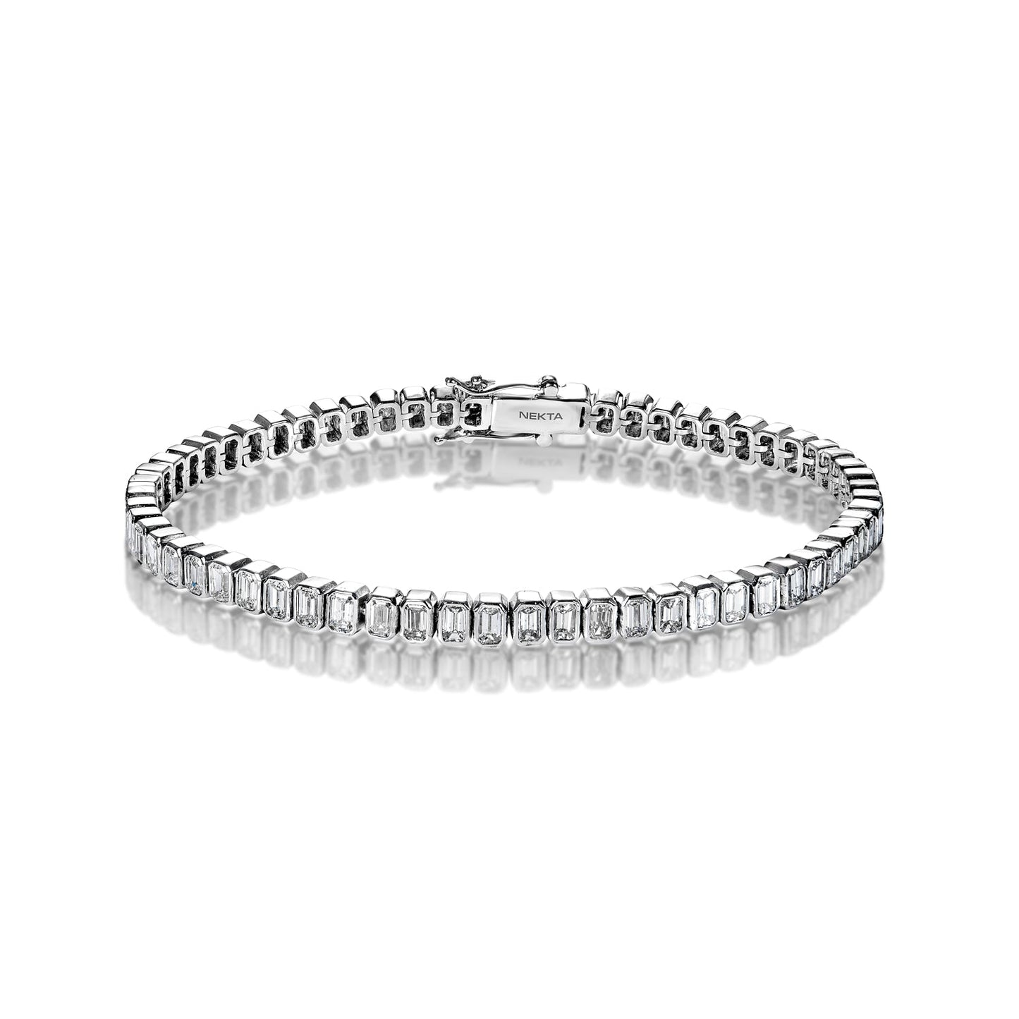 Diamond Tennis Bracelet 5 Carat Emerald Cut