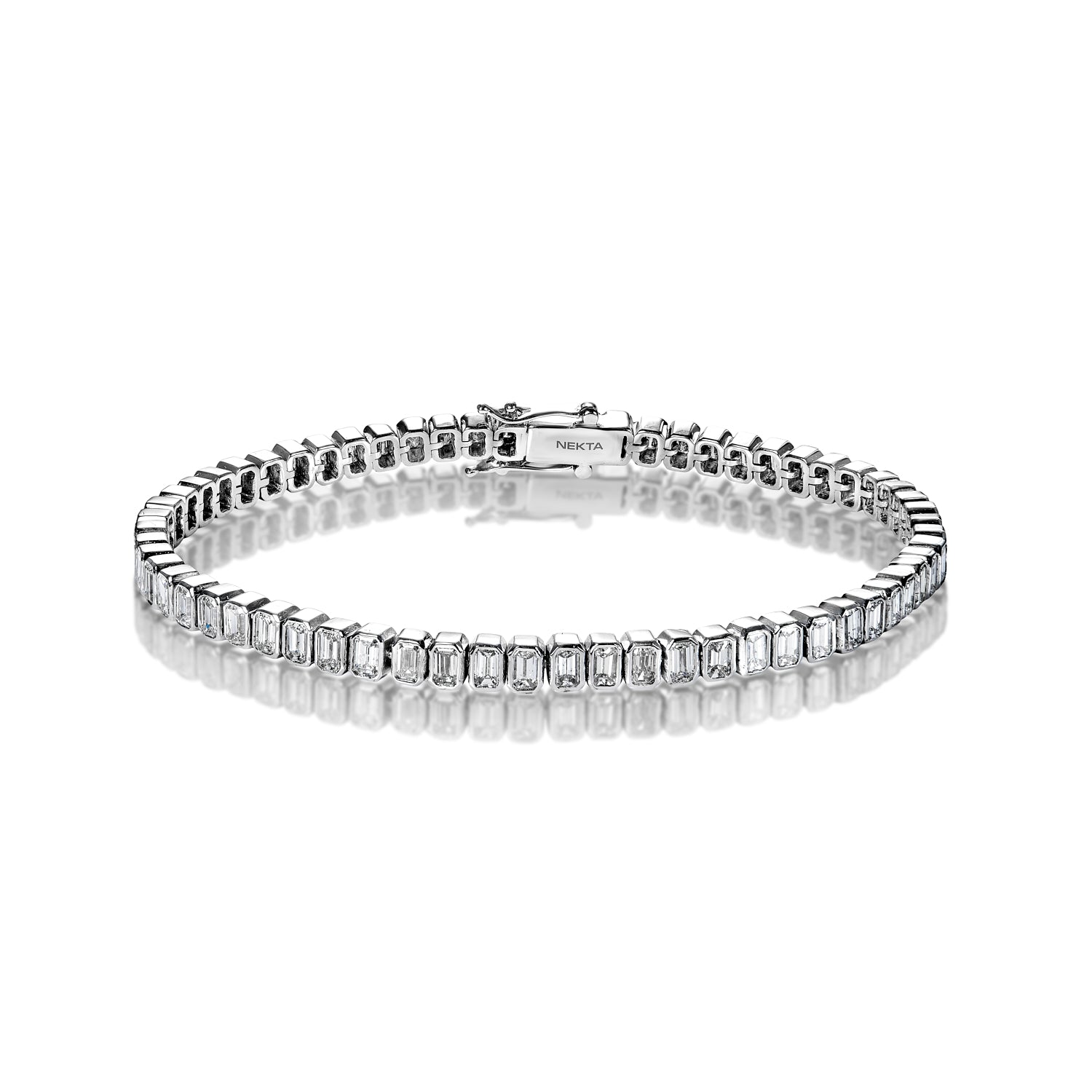 Diamond Tennis Bracelet 5 Carat Emerald Cut