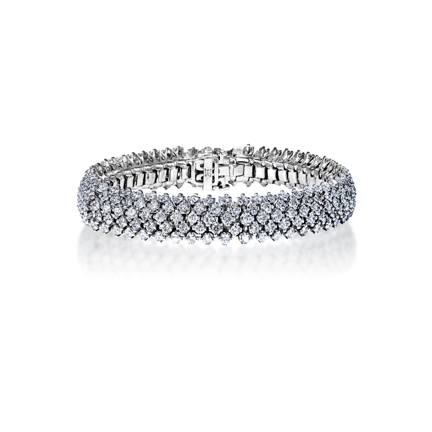 11 Carat Round Brilliant Cut Diamond Bracelet 