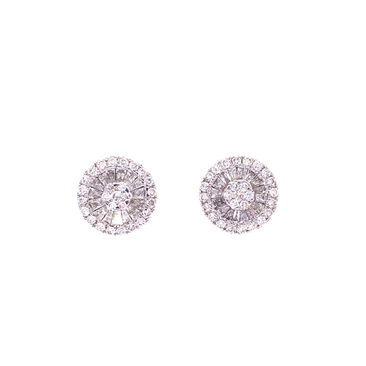 Flat Stud Earrings